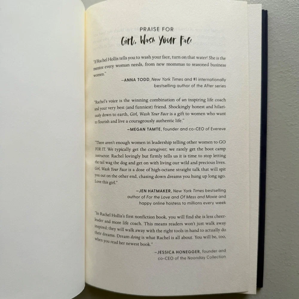 Girl Wash Your‎ Face Rachel Hollis Hardcover 2018 Self-Help Motivational Book